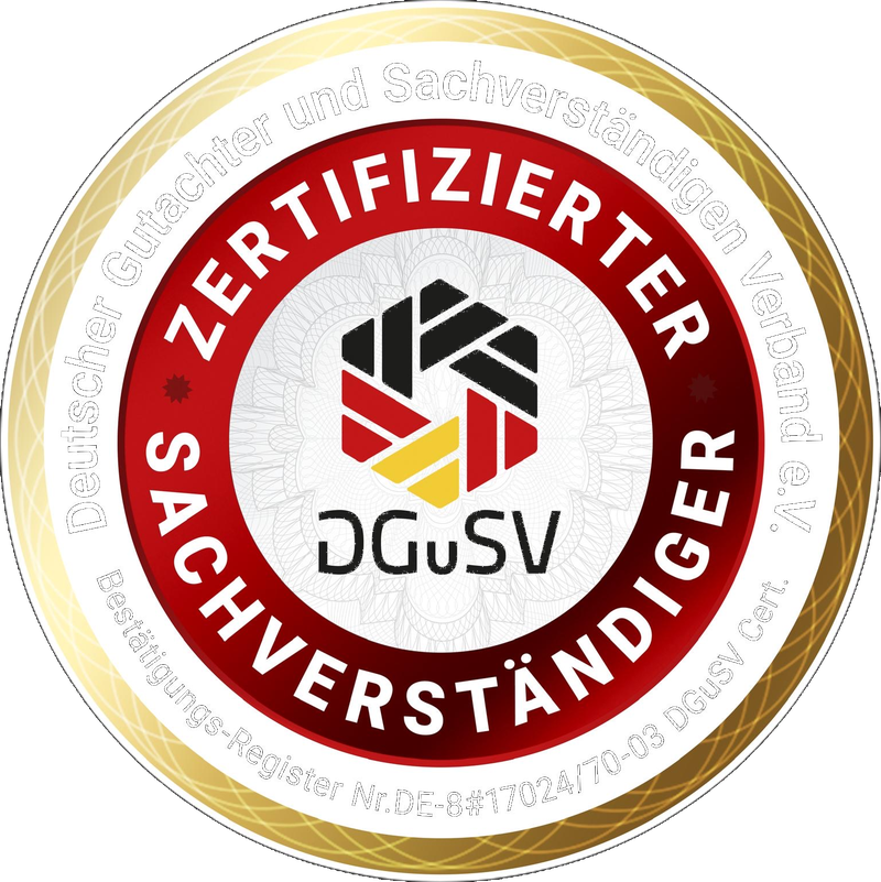 DGuSV Zertifizierter Sachverständiger Siegel